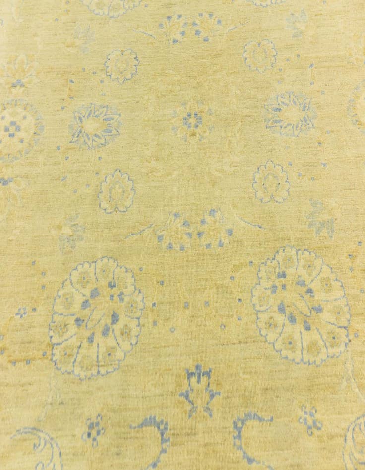 Detail image of  9' 2 x 11' 6  Hand Knotted Peshawar Ziegler Rug