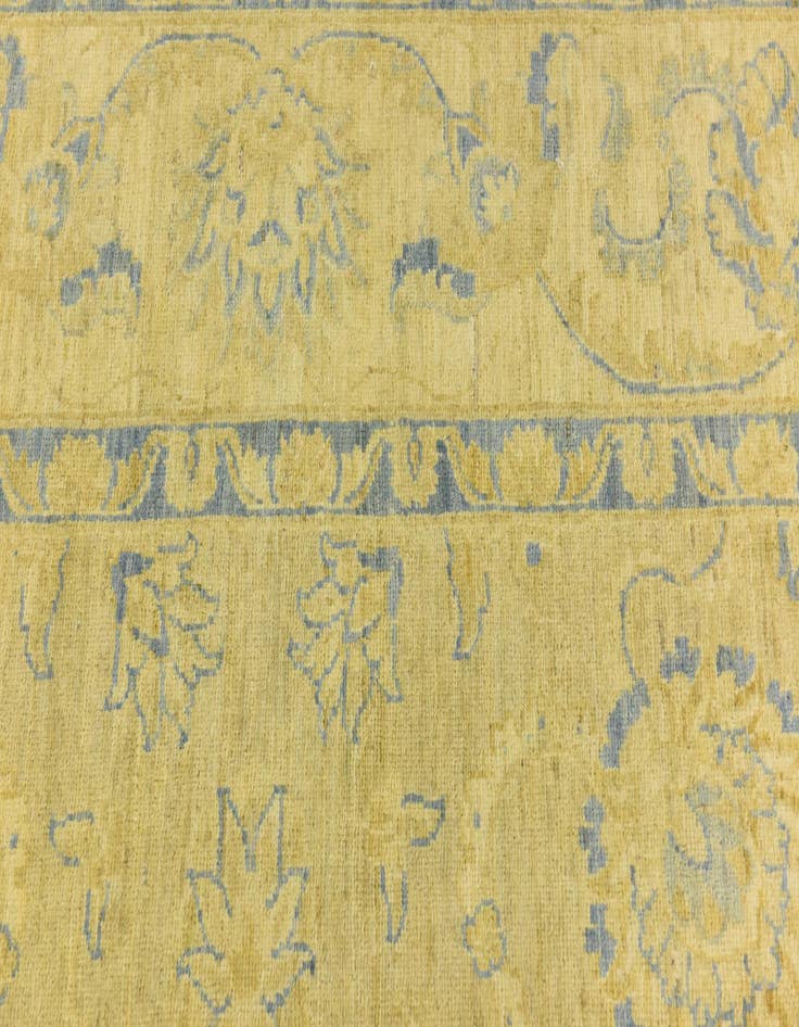 Detail image of  9' 2 x 11' 6  Hand Knotted Peshawar Ziegler Rug