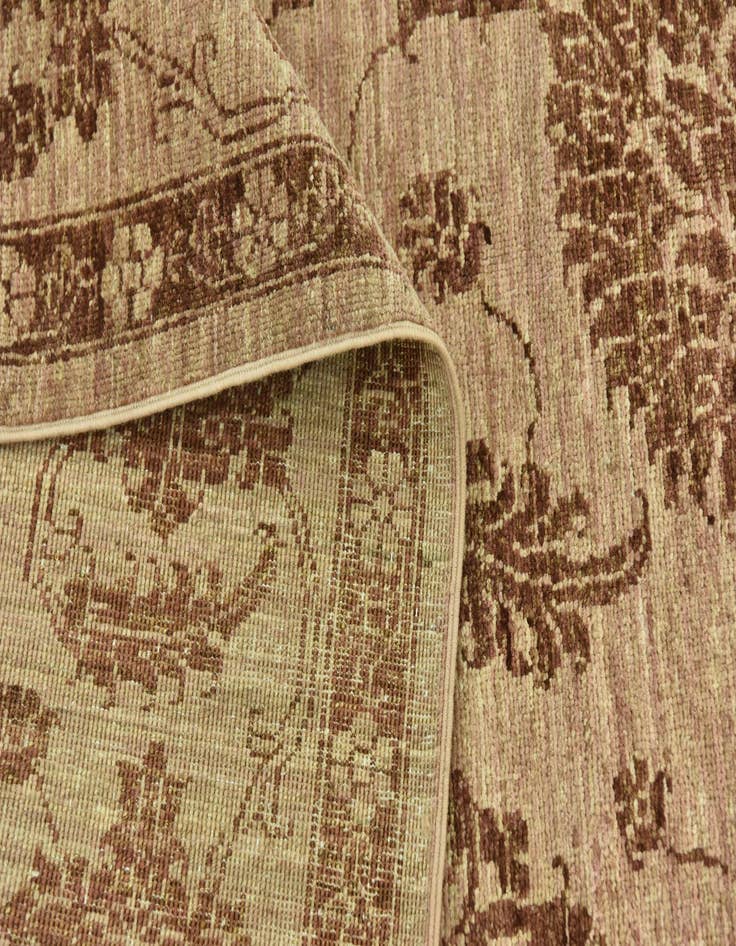 Detail image of  6' 10 x 9' 10  Hand Knotted Peshawar Ziegler Rug