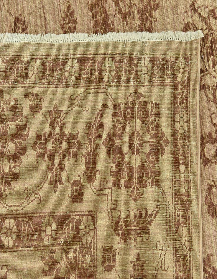 Detail image of  6' 10 x 9' 10  Hand Knotted Peshawar Ziegler Rug