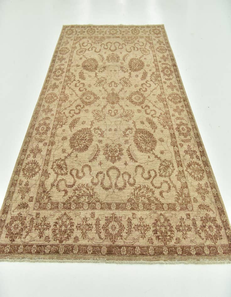 Detail image of  6' 10 x 9' 10  Hand Knotted Peshawar Ziegler Rug