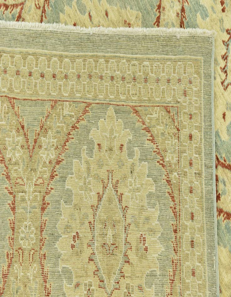Detail image of  6' 5 x 9' 7  Hand Knotted Peshawar Ziegler Rug