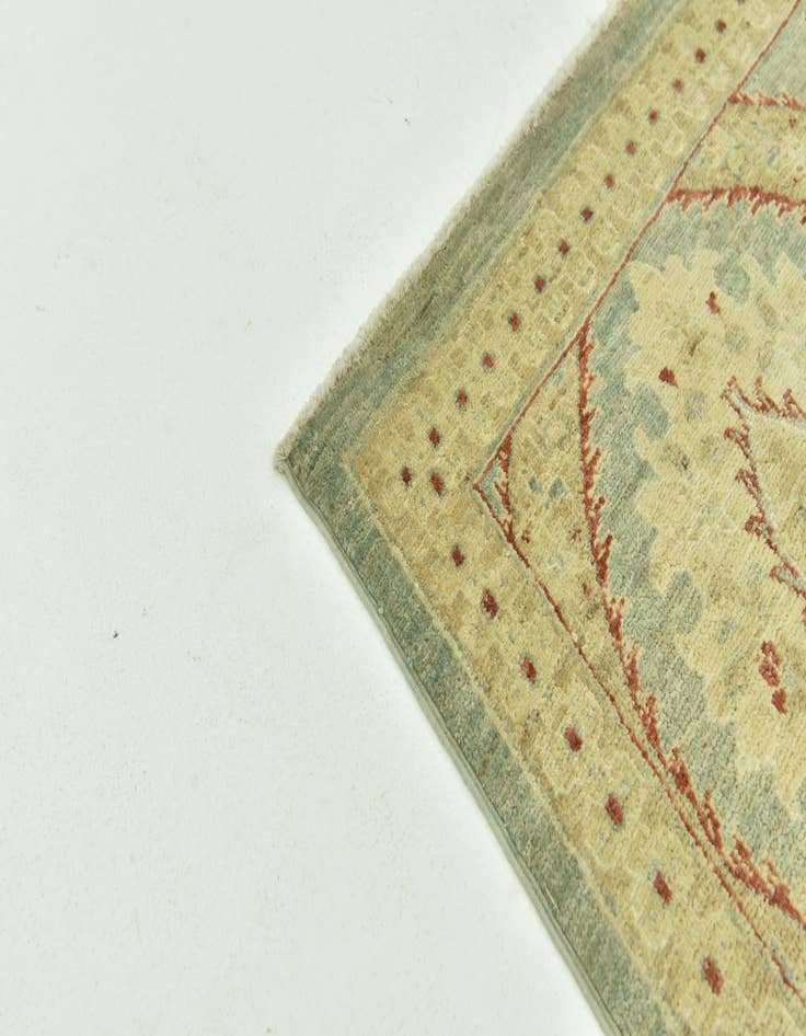 Detail image of  6' 5 x 9' 7  Hand Knotted Peshawar Ziegler Rug