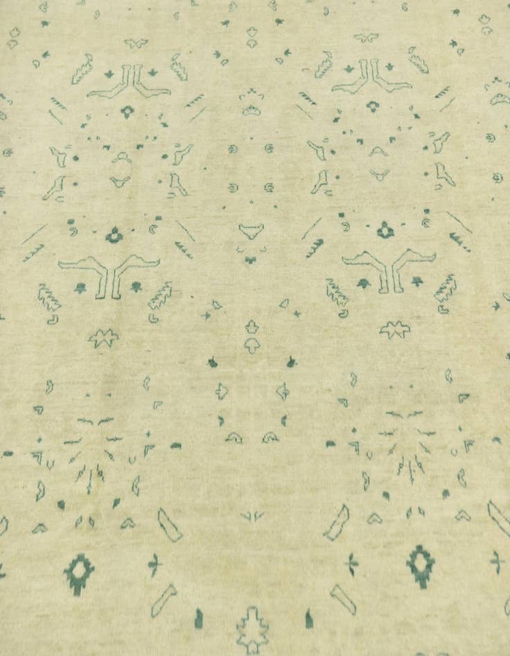 Detail image of  8' 10 x 11' 9  Hand Knotted Peshawar Ziegler Rug