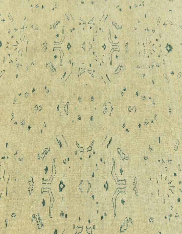 Detail image of  8' 10 x 11' 9  Hand Knotted Peshawar Ziegler Rug