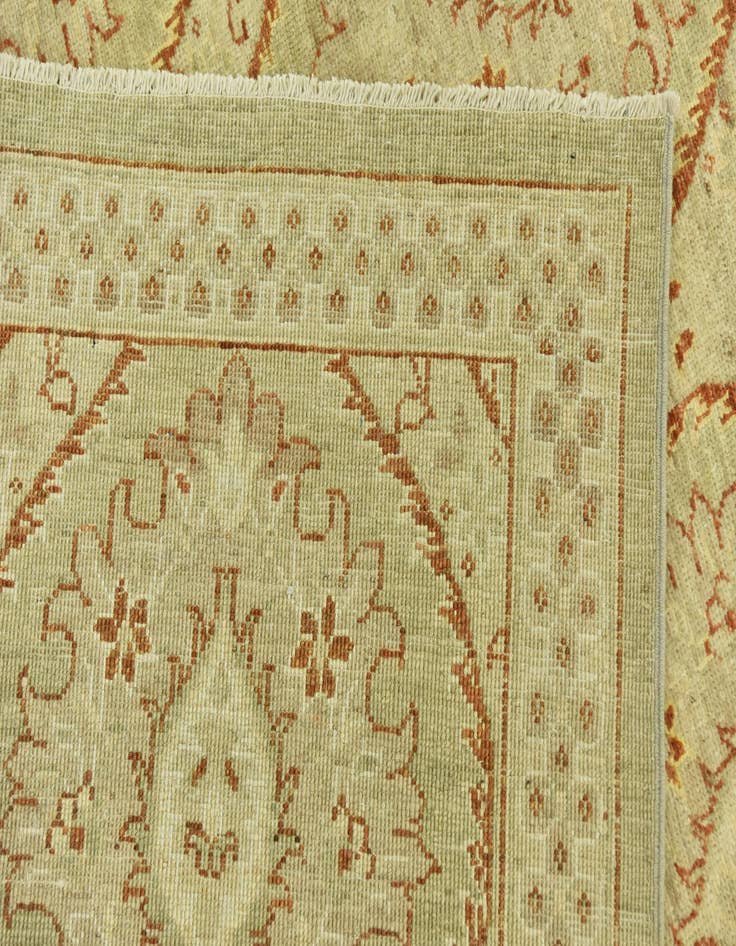 Detail image of  6' 8 x 9' 5  Hand Knotted Peshawar Ziegler Rug