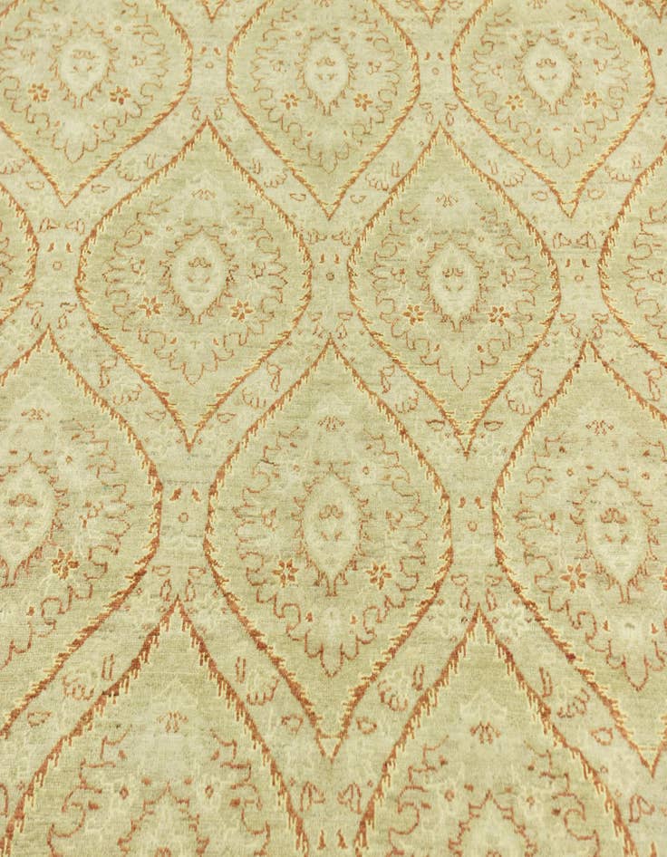 Detail image of  6' 8 x 9' 5  Hand Knotted Peshawar Ziegler Rug