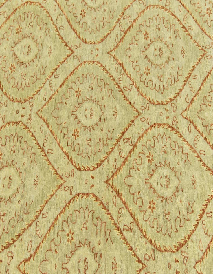 Detail image of  6' 8 x 9' 5  Hand Knotted Peshawar Ziegler Rug