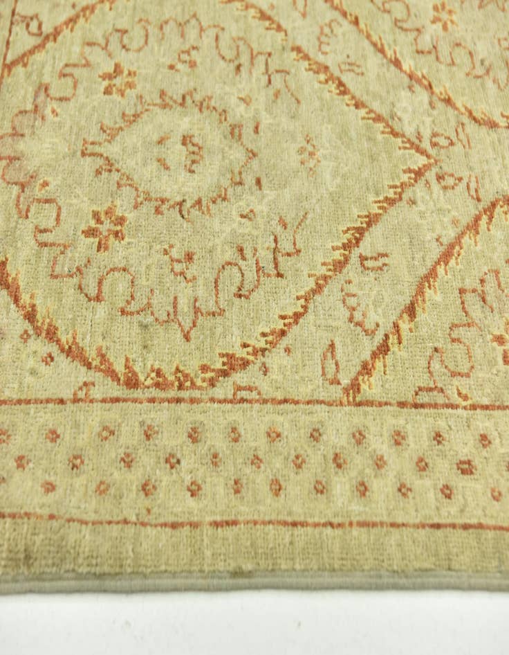 Detail image of  6' 8 x 9' 5  Hand Knotted Peshawar Ziegler Rug