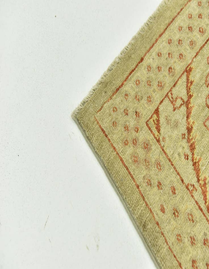 Detail image of  6' 8 x 9' 5  Hand Knotted Peshawar Ziegler Rug