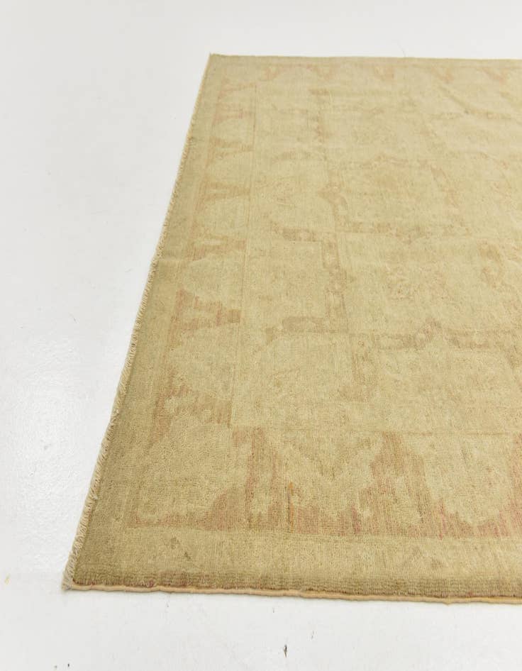 Detail image of  5' 10 x 10'  Hand Knotted Peshawar Ziegler Rug