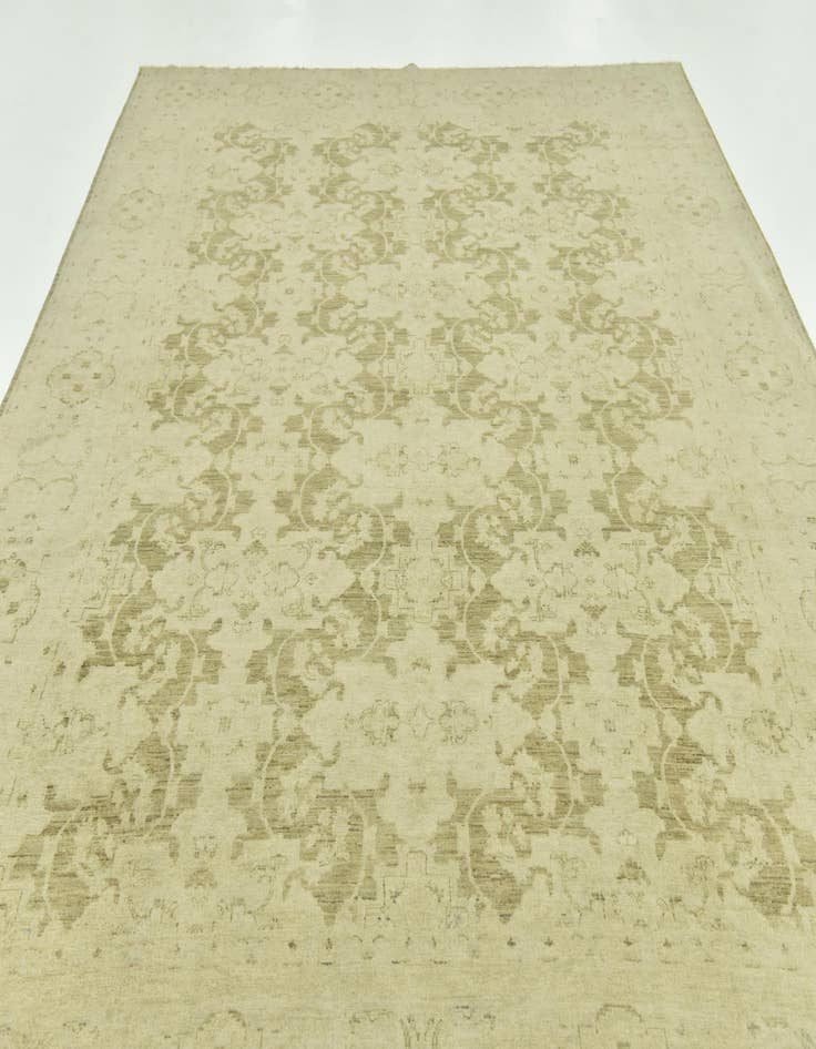 Detail image of  8' 10 x 11' 5  Hand Knotted Peshawar Ziegler Rug