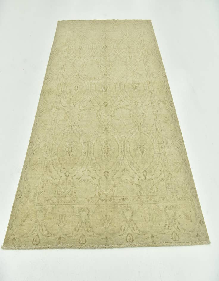 Detail image of  5' 7 x 7' 9  Hand Knotted Peshawar Ziegler Wool Rug