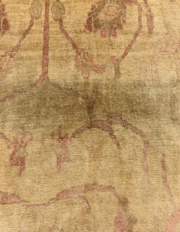 Detail image of  10' 2 x 13' 5  Hand Knotted Peshawar Ziegler Rug