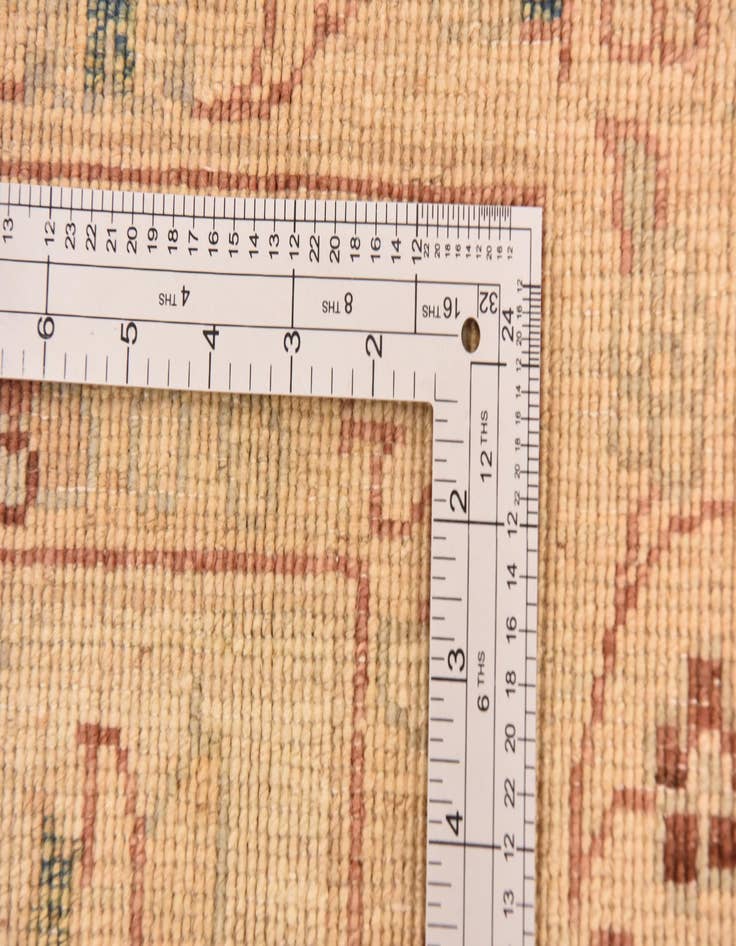 Detail image of 5' 10 x 9' 6 Hand Knotted Peshawar Ziegler Rug