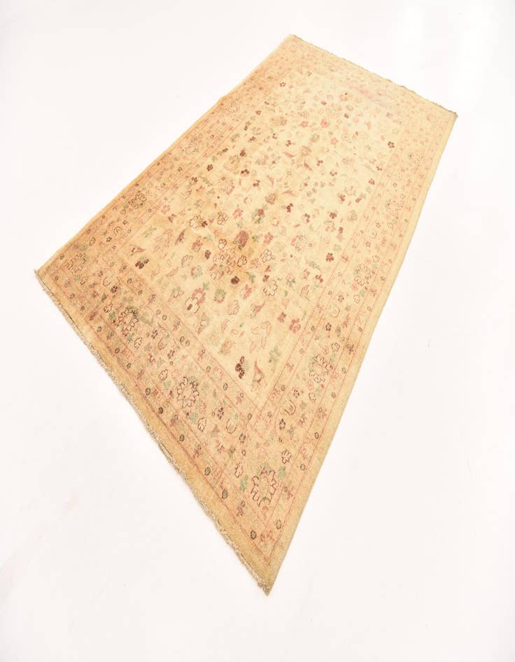 Detail image of 5' 10 x 9' 6 Hand Knotted Peshawar Ziegler Rug