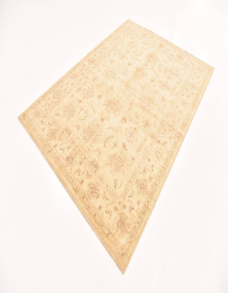 Detail image of  5' 9 x 7' 10  Hand Knotted Peshawar Ziegler Rug