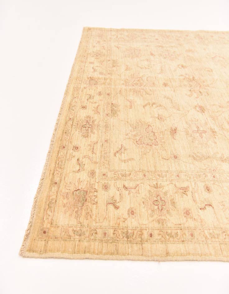 Detail image of  5' 9 x 7' 10  Hand Knotted Peshawar Ziegler Rug