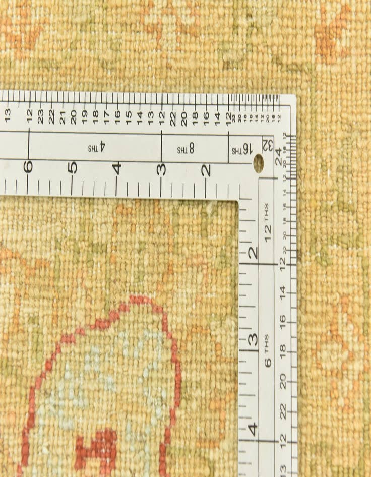 Detail image of  6' 8 x 9' 7  Hand Knotted Peshawar Ziegler Rug