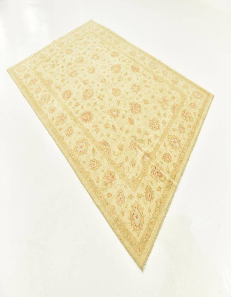 Detail image of  6' 8 x 9' 7  Hand Knotted Peshawar Ziegler Rug