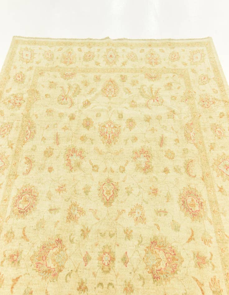 Detail image of  6' 8 x 9' 7  Hand Knotted Peshawar Ziegler Rug