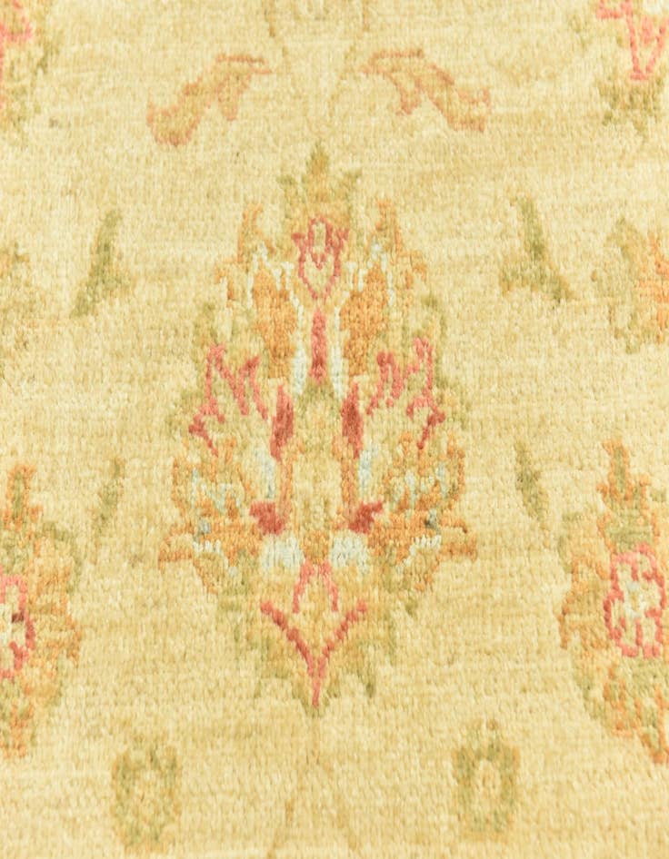 Detail image of  6' 8 x 9' 7  Hand Knotted Peshawar Ziegler Rug