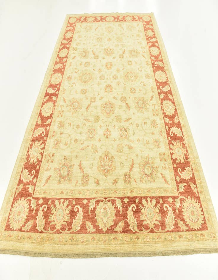 Detail image of  6' 8 x 9' 8  Hand Knotted Peshawar Ziegler Rug