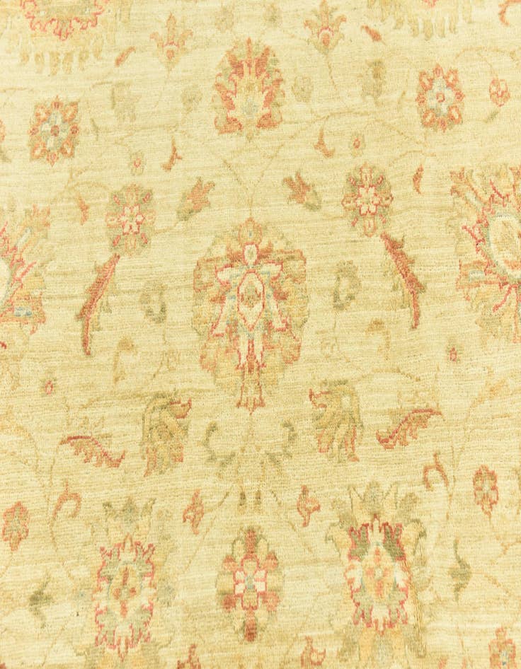 Detail image of  6' 8 x 9' 8  Hand Knotted Peshawar Ziegler Rug
