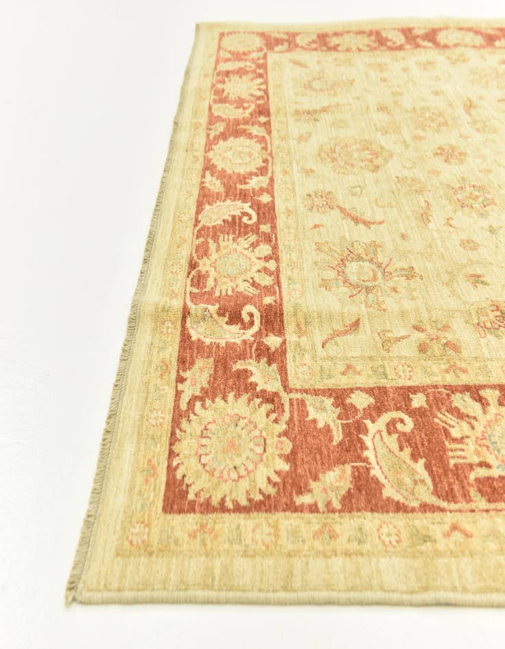 Detail image of  6' 8 x 9' 8  Hand Knotted Peshawar Ziegler Rug