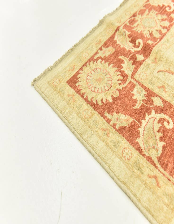 Detail image of  6' 8 x 9' 8  Hand Knotted Peshawar Ziegler Rug