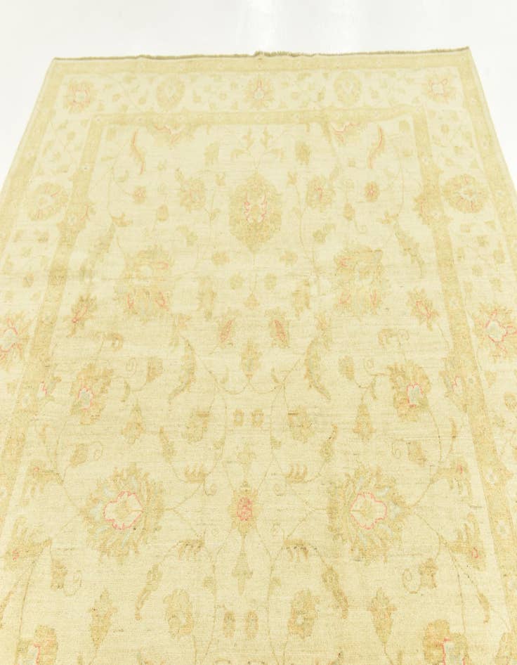 Detail image of  6' 9 x 9' 10  Hand Knotted Peshawar Ziegler Rug