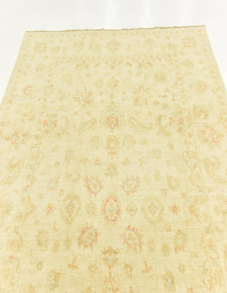 Detail image of  6' 8 x 9' 10  Hand Knotted Peshawar Ziegler Rug