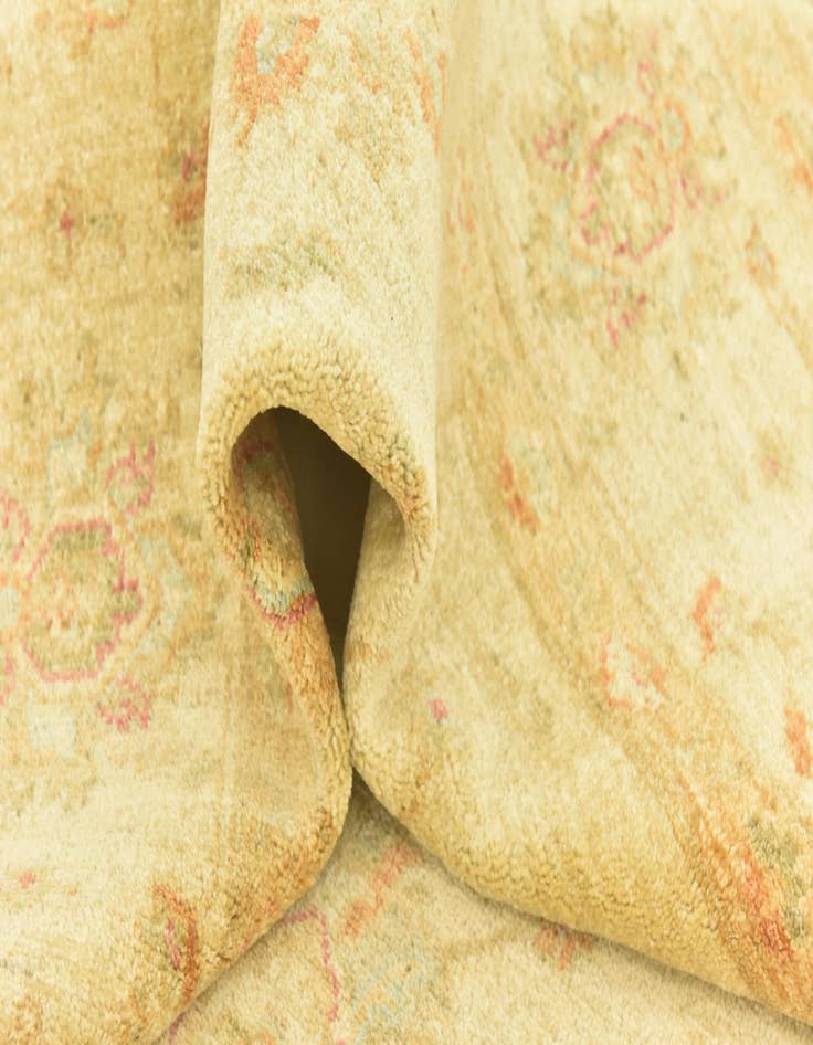 Detail image of  6' 8 x 9' 8  Hand Knotted Peshawar Ziegler Rug