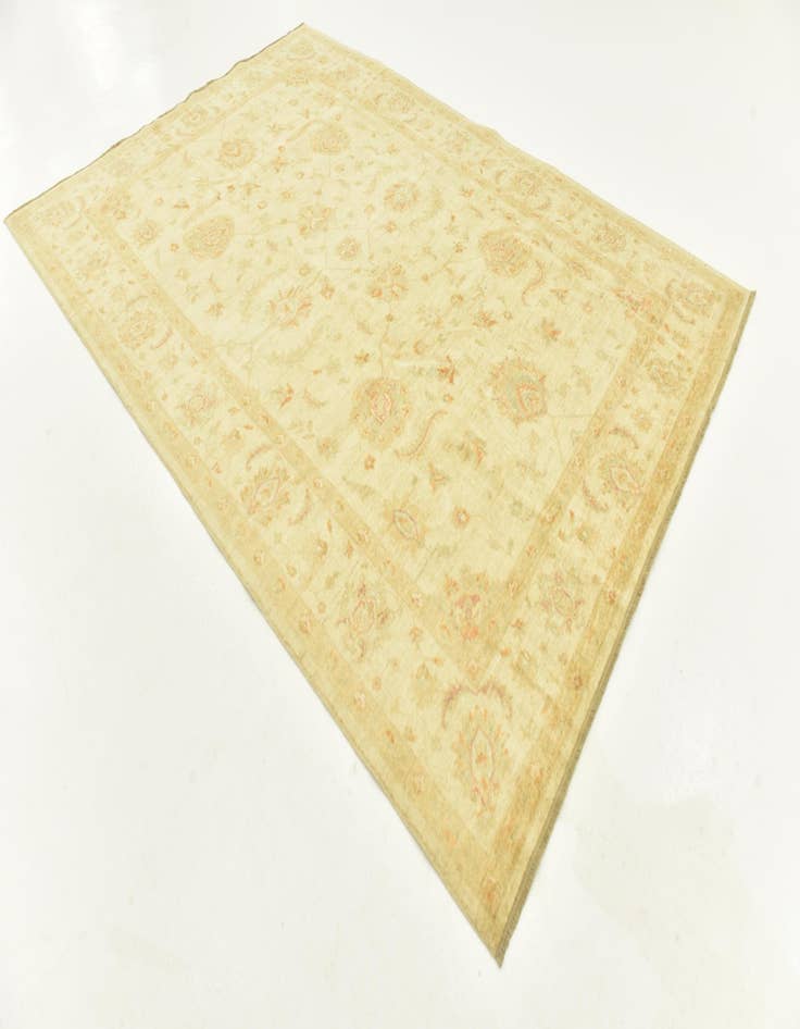 Detail image of  6' 8 x 9' 8  Hand Knotted Peshawar Ziegler Rug