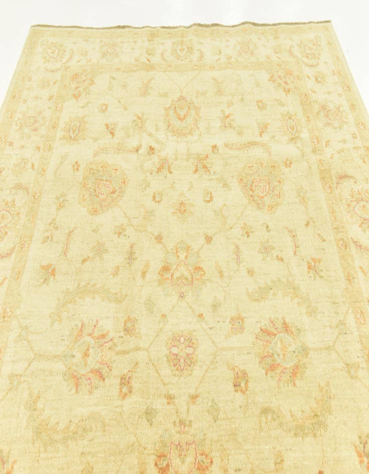 Detail image of  6' 8 x 9' 8  Hand Knotted Peshawar Ziegler Rug