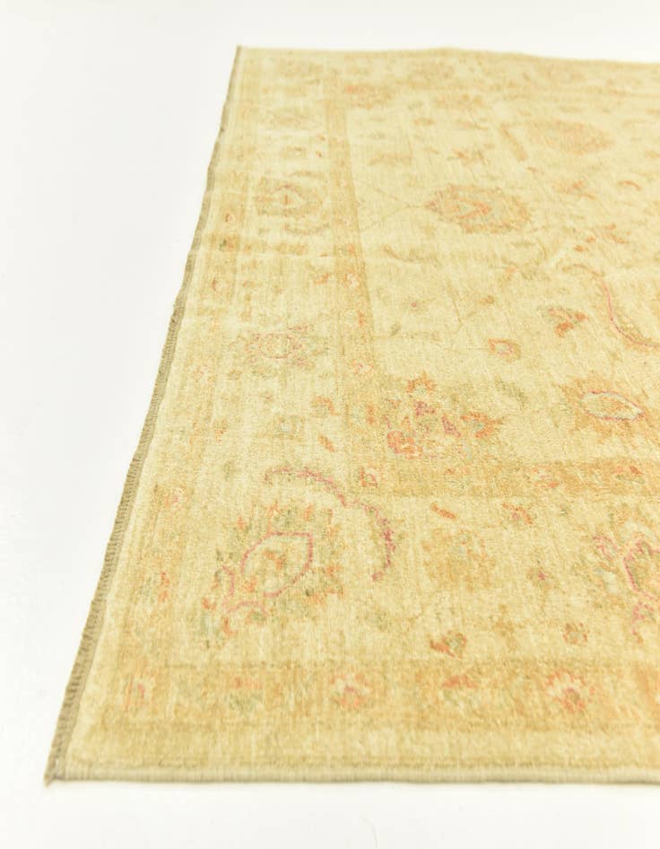 Detail image of  6' 8 x 9' 8  Hand Knotted Peshawar Ziegler Rug