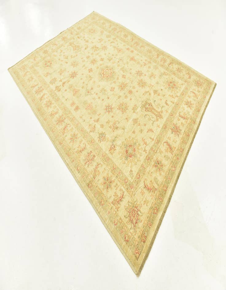 Detail image of  7' 1 x 9' 5  Hand Knotted Peshawar Ziegler Rug