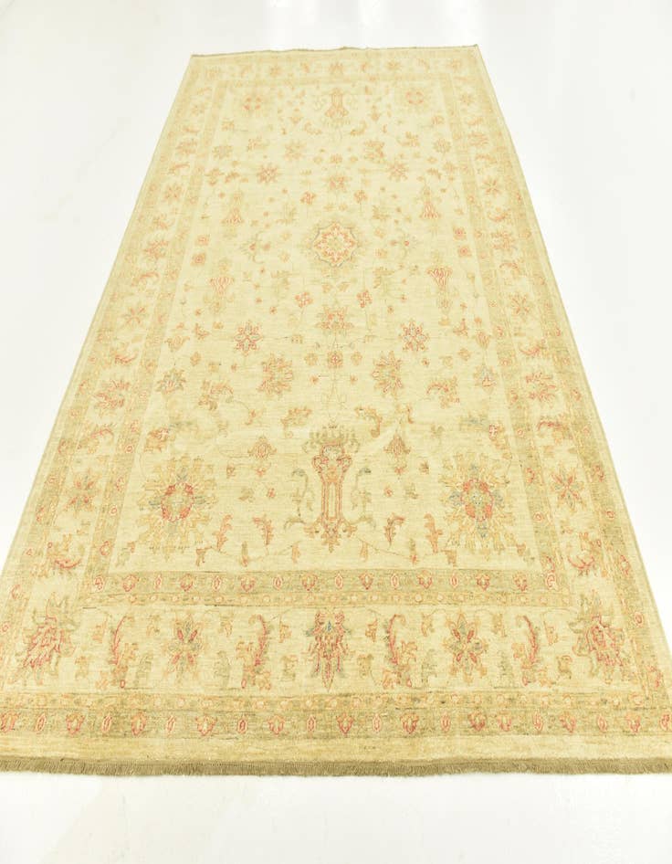 Detail image of  7' 1 x 9' 5  Hand Knotted Peshawar Ziegler Rug