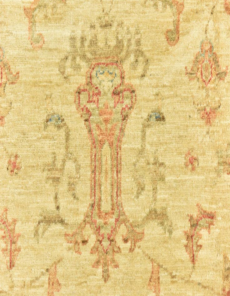 Detail image of  7' 1 x 9' 5  Hand Knotted Peshawar Ziegler Rug