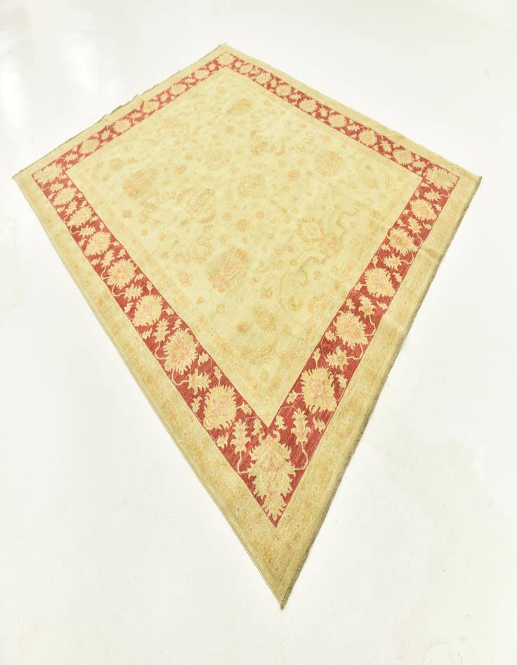 Detail image of  8' 2 x 9' 9  Hand Knotted Peshawar Ziegler Rug