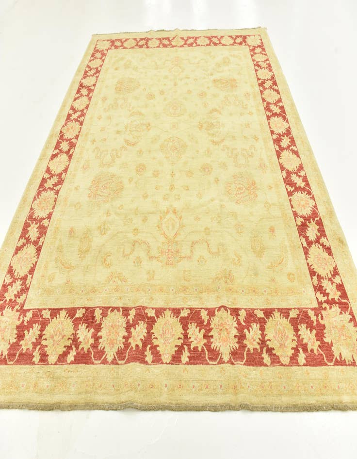 Detail image of  8' 2 x 9' 9  Hand Knotted Peshawar Ziegler Rug