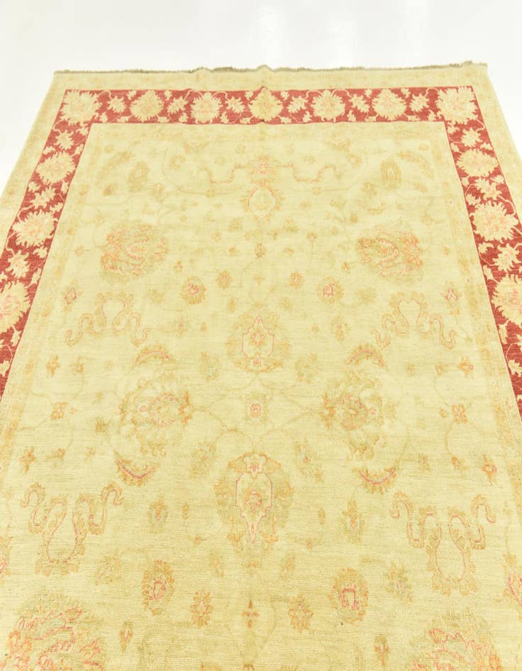 Detail image of  8' 2 x 9' 9  Hand Knotted Peshawar Ziegler Rug