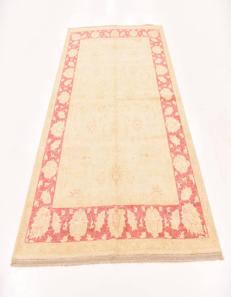 Detail image of  5' 8 x 8'  Hand Knotted Peshawar Ziegler Rug