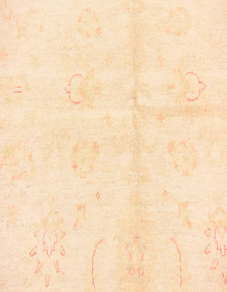 Detail image of  5' 8 x 8'  Hand Knotted Peshawar Ziegler Rug