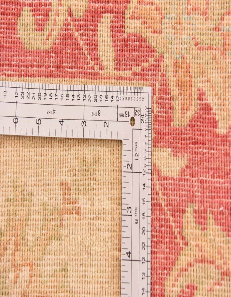 Detail image of  5' 7 x 8'  Hand Knotted Peshawar Ziegler Rug