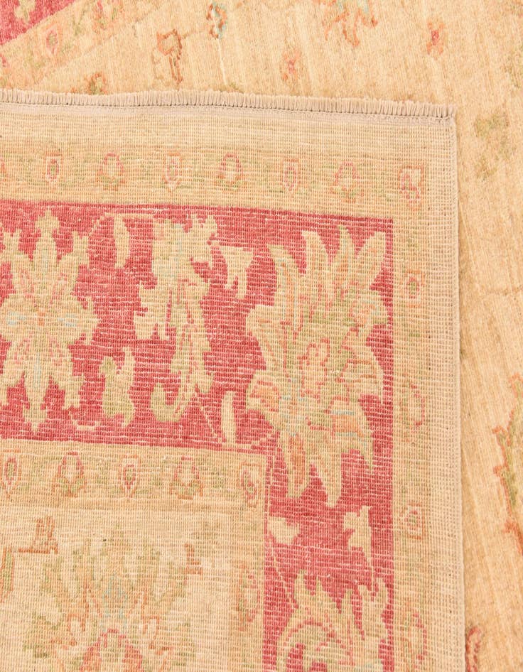 Detail image of  5' 7 x 8'  Hand Knotted Peshawar Ziegler Rug