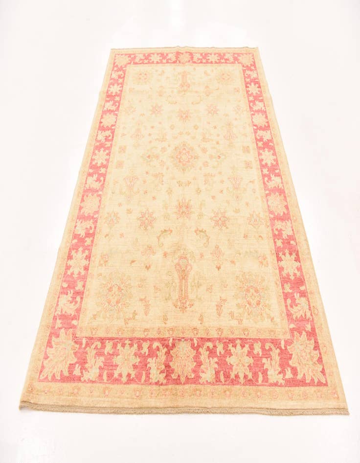 Detail image of  5' 7 x 8'  Hand Knotted Peshawar Ziegler Rug