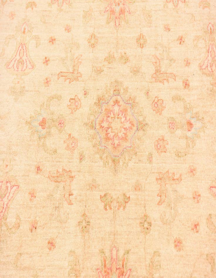 Detail image of  5' 7 x 8'  Hand Knotted Peshawar Ziegler Rug