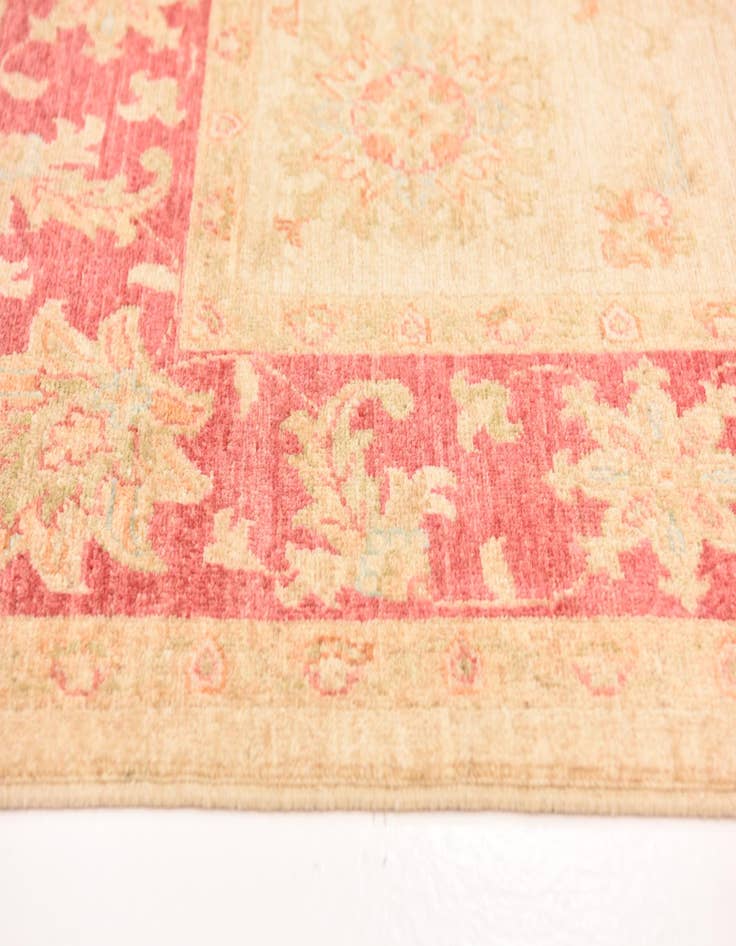 Detail image of  5' 7 x 8'  Hand Knotted Peshawar Ziegler Rug