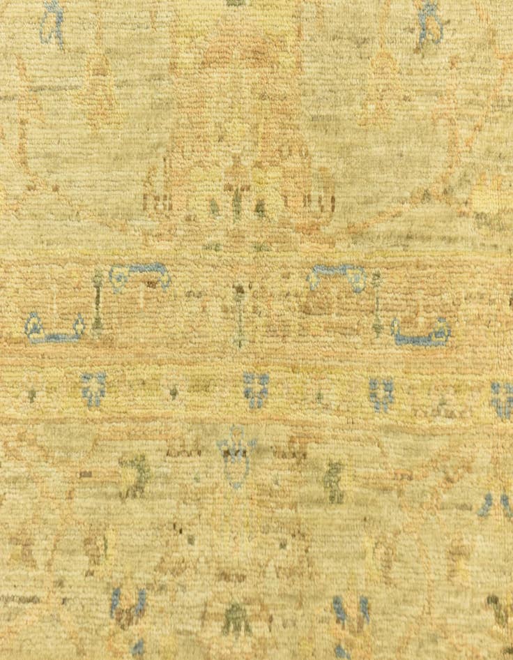 Detail image of  6' 6 x 10' 1  Hand Knotted Peshawar Ziegler Rug